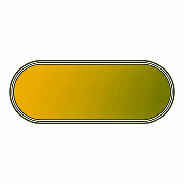 Elegant rounded web button template with vibrant metallic gradient fill