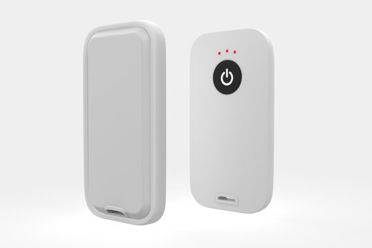 Portable Magnetic Heating Hand Warmer. 3d illustration