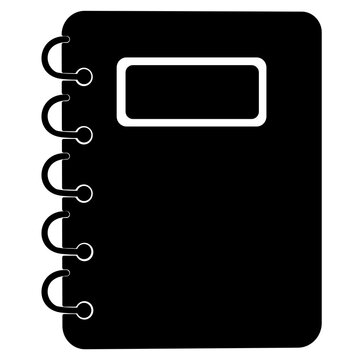 black notebook icon
