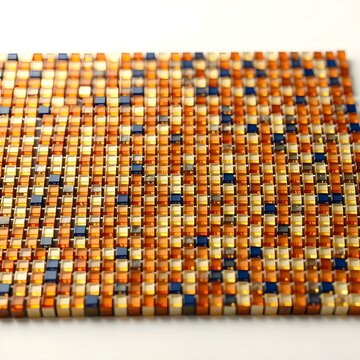 Gold Tesserae Mosaic Field Abstract Geometric Pattern