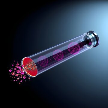 Mass Spectrometer Flight Tube Abstract Illustration