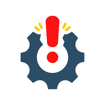Disruption Icon Flat Color Style