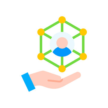 Stakeholder Icon Flat Color Style