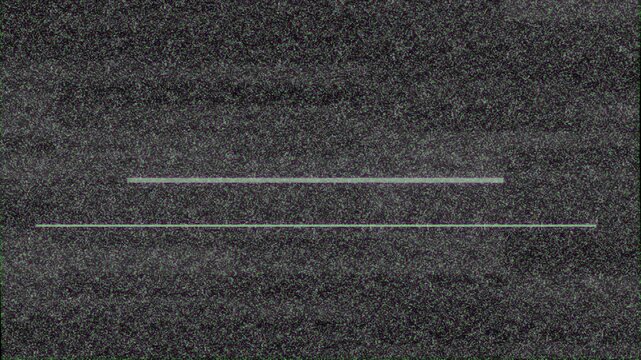 Vintage analog television signal distortion with flickering scanlines and grainy noise texture overlay for retro media aesthetic 4K animation