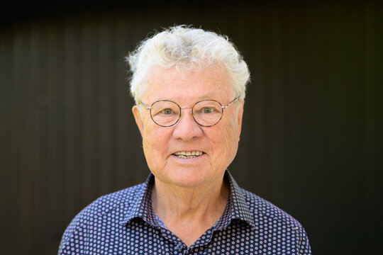 Expressive Senior Man Wearing Glasses