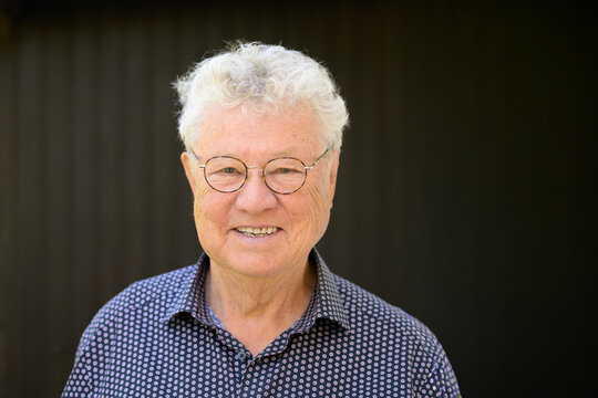 Happy Senior Man Wearing Glasses