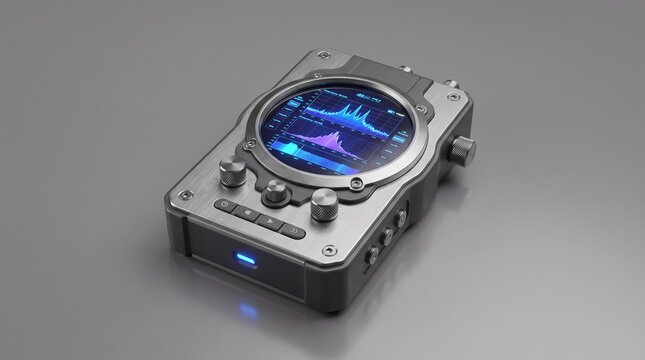 Advanced Digital Audio Spectrum Analyzer Device for Professional Sound Engineering and Precision Frequency Monitoring in Studio Environments