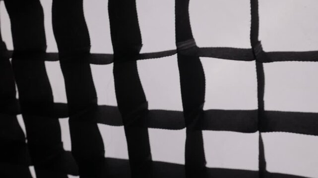 Black Netting Mesh Pattern Abstract Background, Geometric Grid Texture