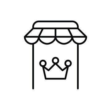 Premium shopping access, exclusive app benefits. Pixel perfect, editable stroke vector icon