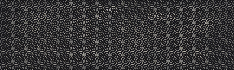 Obraz premium A detailed dark grey abstract texture background featuring a complex geometric pattern of repeating small squares for modern graphic design projects