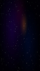 Obraz premium Vertical deep space composition with glowing nebula and infinite star field illustration
