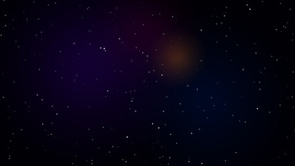 Dark space environment with twinkling stars and soft colored nebula light illustration © Abdulla
