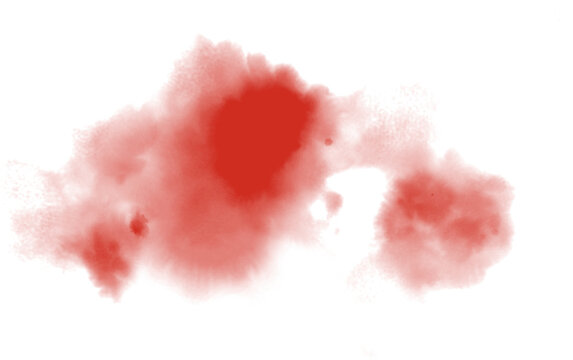 Watercolor stain decoration