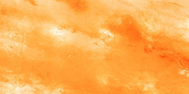 Himalayan salt slab texture, pastel colored textured surface yellow orange white gradient color. Natural pattern of organic salty background, close up banner organic marble pattern from salty block