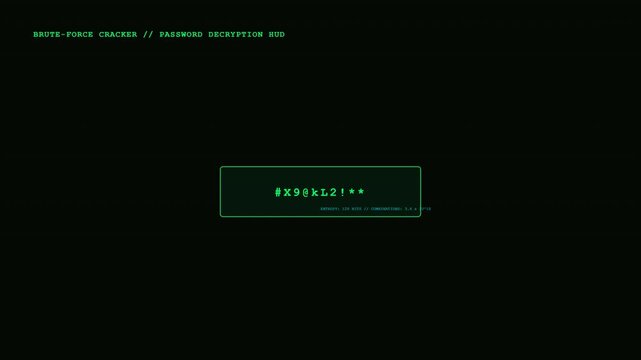 Brute Force Password Cracker Decryption HUD Loop