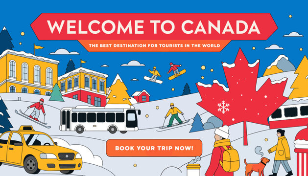 Welcome to Canada, tourist destination, travel