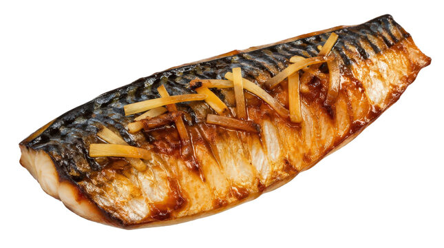 Grilled Mackerel Fillet with Ginger Garnish