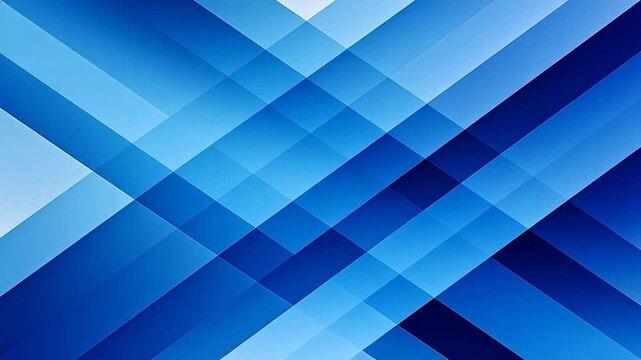 Abstract geometric background with crossing blue color blocks forming an X shape
