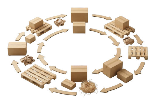 Circular Sustainable Supply Chain Logistics Concept