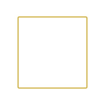 Minimal Elegant Gold Square Border Frame