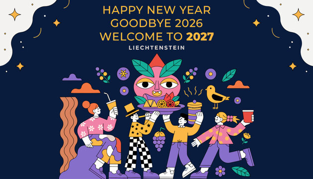 Happy New Year 2027 Goodbye 2026 Liechtenstein Celebration Party!