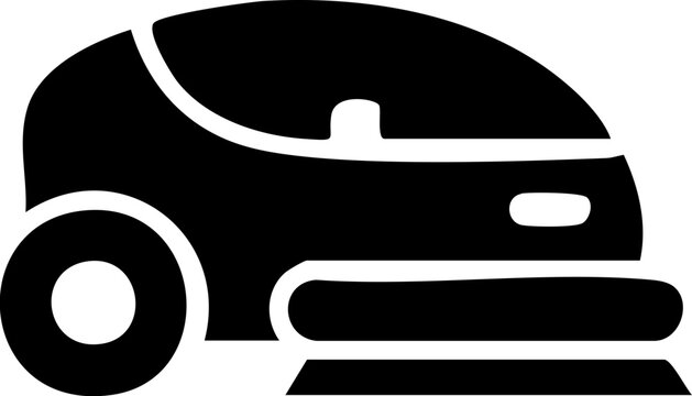 Autonomous Flatbed Mobile Robot Cart Icon