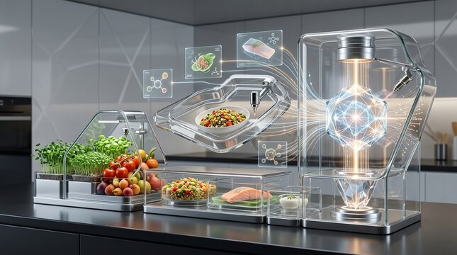 Artificial Intelligence Kitchen Automation for Smart Food Preparation Technology