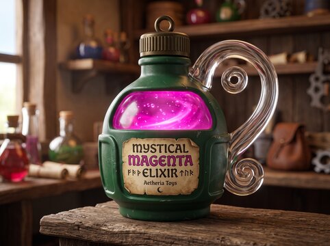 Glowing magenta elixir