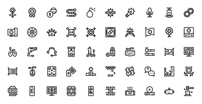 Gaming Graphic Icon Pack for Creative Media