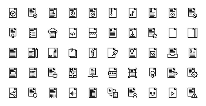 Files Icon Kit for Marketing and UI Projects