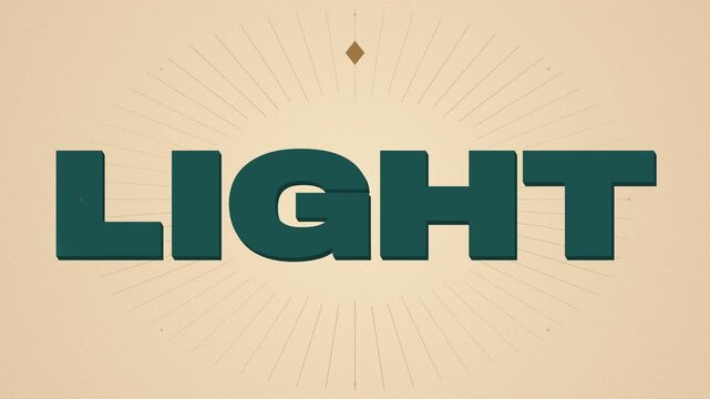 Holy Is the Light &mdash; Animated Worship Typography and Golden Rays