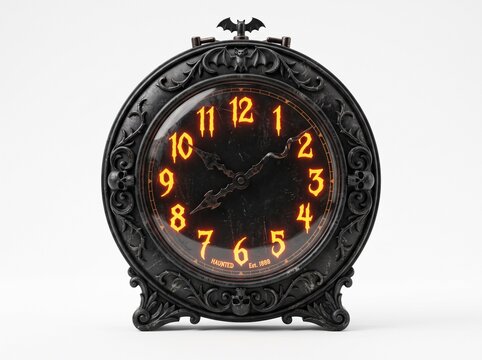 Gothic skull alarm clock