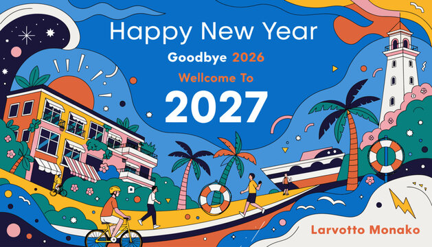 Happy New Year 2027: Tropical Celebration, Goodbye 2026