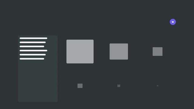 Minimalist UI Dashboard Grid Animation For Web Portfolio Display