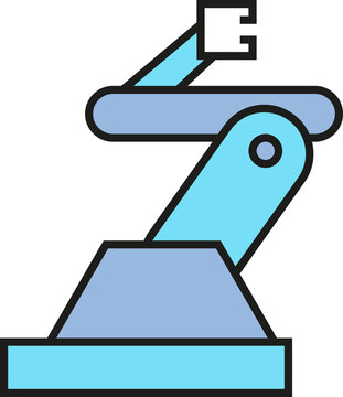 Manufacturing Robot Arm Icon
