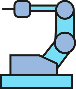 Manufacturing Robot Arm Icon
