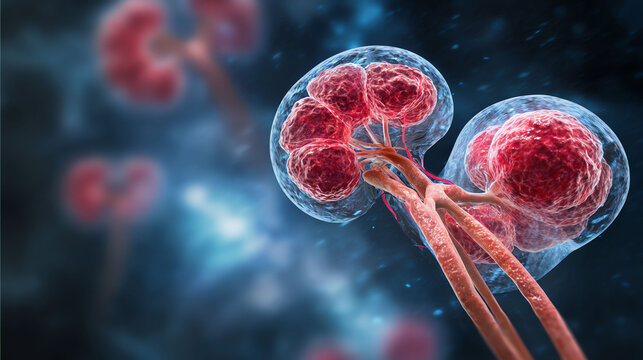 Kidney Cells Under Microscope