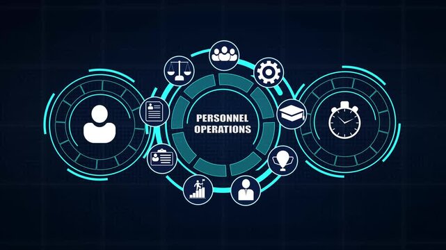 Optimizing daily workforce tasks via personnel operations digital dashboard presenting operational efficiency charts
