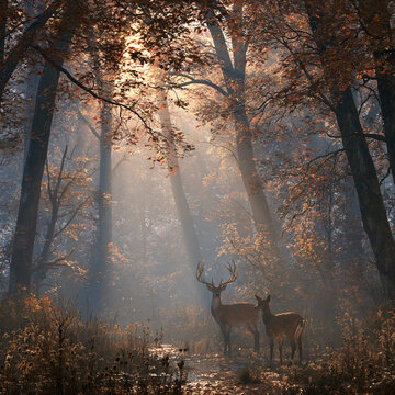 deer in the forest