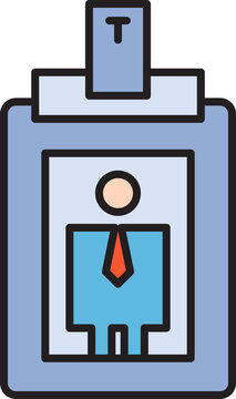 Professional Identity Contact Card Icon
