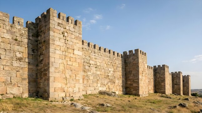 Ancient Citadel Defensive Wall Structure