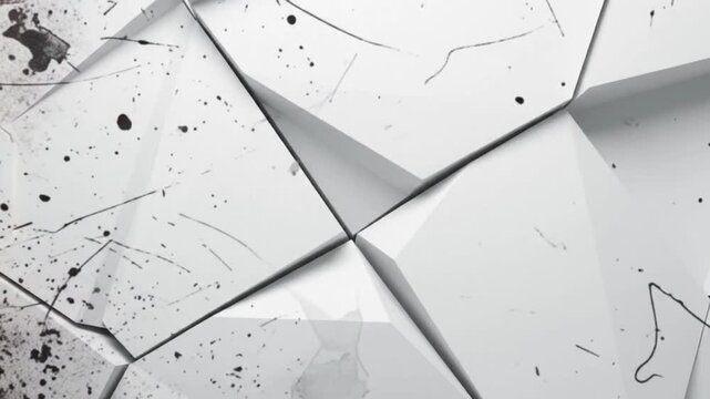 White crumpled paper and abstract cracked wall textures