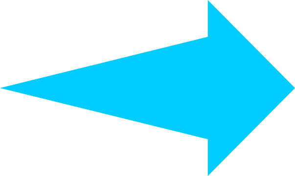 A bright blue arrow pointing to the right, symbolizing direction and progress. It is a graphic element on a white background.