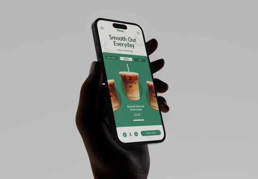 Holding Phone Mockup