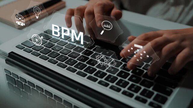Business Process Management concept showing workflow analysis, process optimization, team collaboration, automation, and performance improvement Marrow