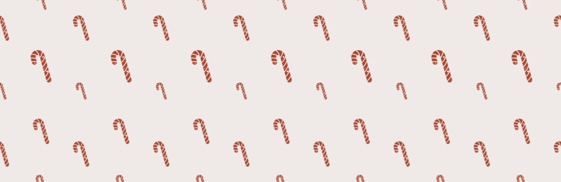 Christmas beautiful seamless candy pattern background. 