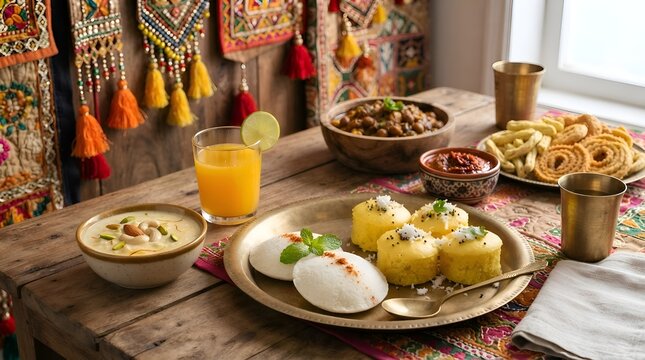 Bohag Bihu feast served on traditional bell metal plates