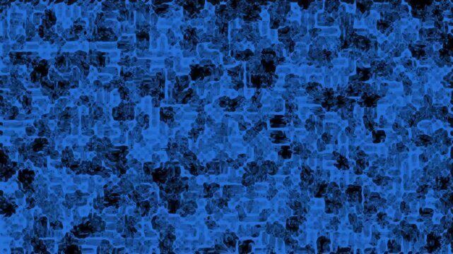 Blue textured background animation shifts with fragmented shapes. Creative artistic depth defines the blue textured background. Digital backdrop motion fills this blue textured background.