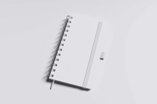 Realistic Notebook Mockup Blank