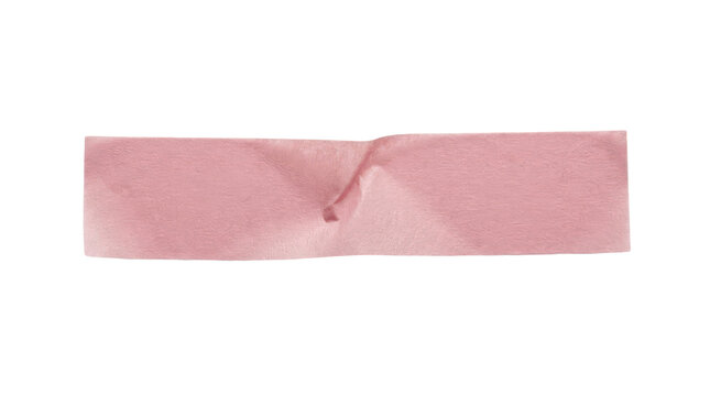 A strip of pink masking tape isolated on transparent background